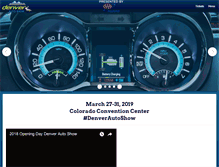 Tablet Screenshot of denverautoshow.com